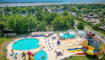 Camping Le Roumingue 4 étoiles à Lanton au bord du Bassin d'Arcachon
