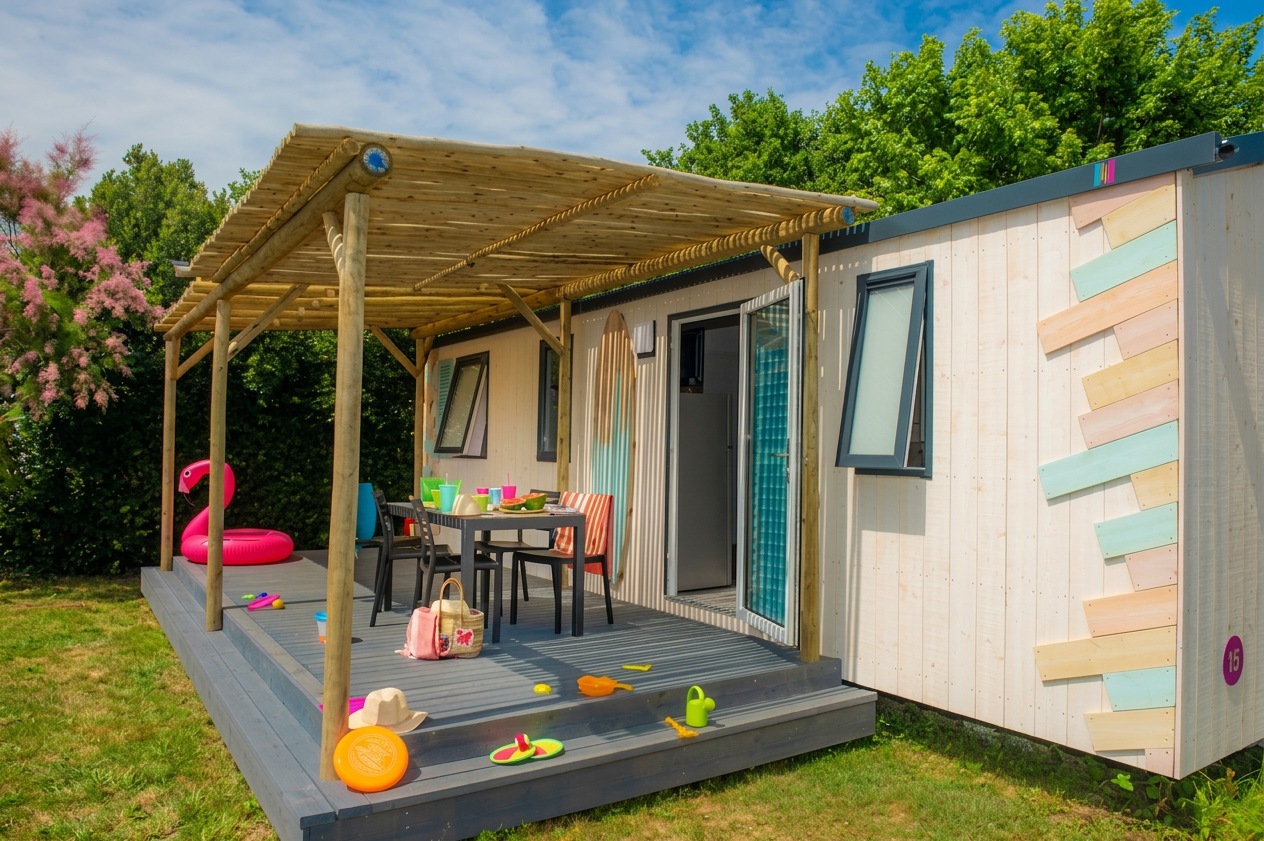 Mobil-home Resort Top Presta 6/8 pers — Camping La Michelière