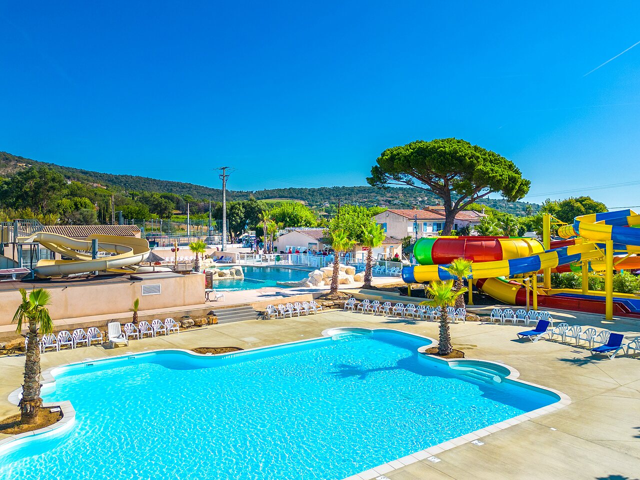 Parc aquatique du Camping La Pinède de Grimaud