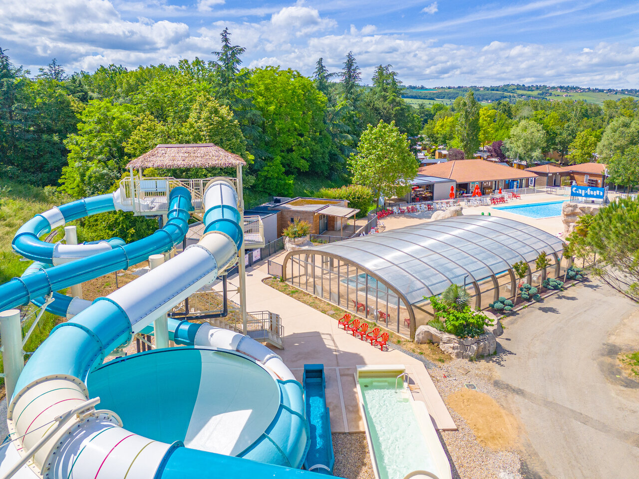 Parc aquatique du Camping Les Portes du Beaujolais