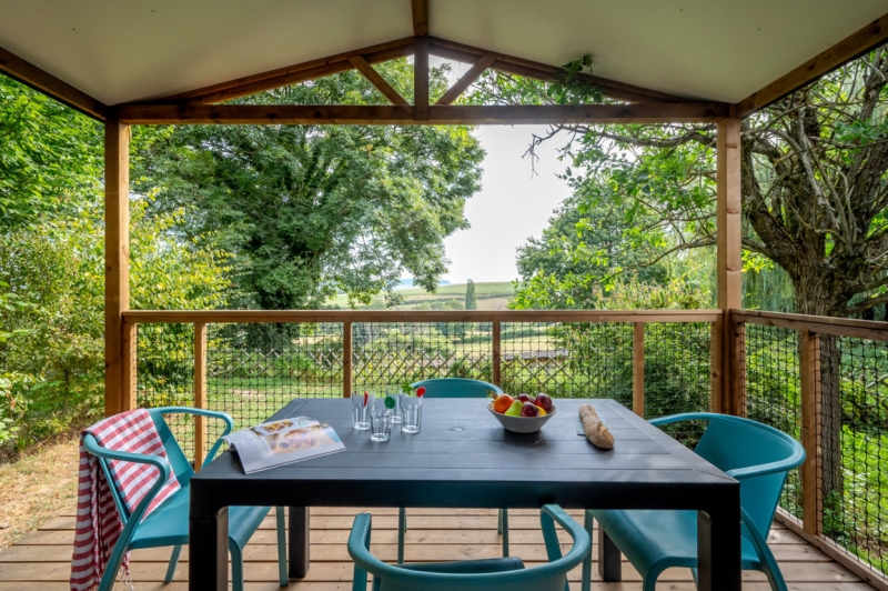 Mobil-home Habana Top Presta Vue Champs — Camping Village des Meuniers