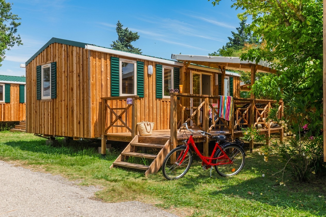Mobil-home Resort Top TV — Camping Les Fuvettes