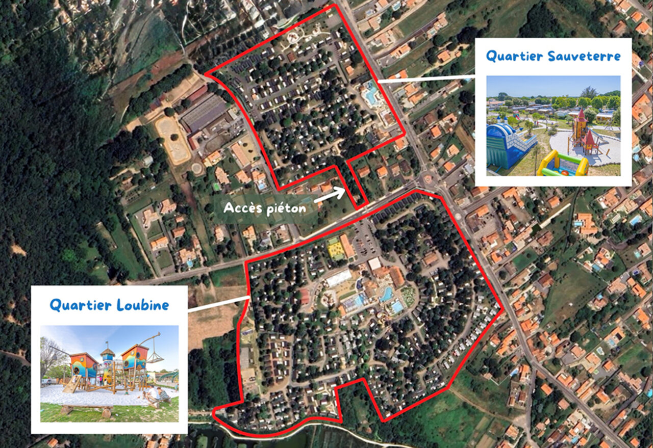 Vue d'ensemble du Camping Loubine