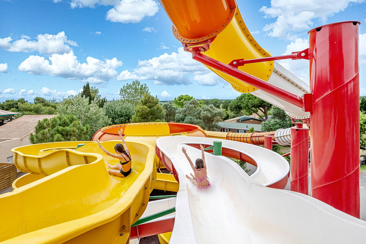 Terrasse du Camping Les Vignes d'Or