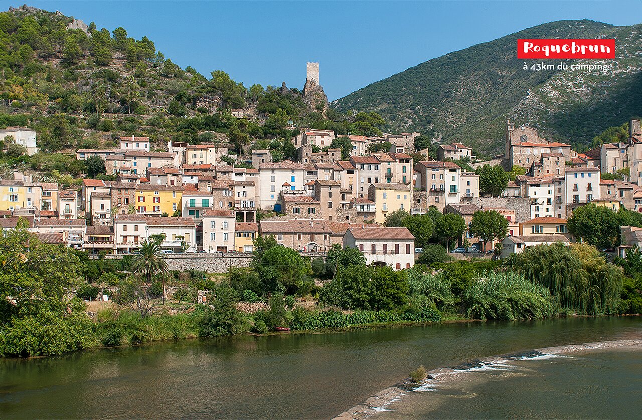 Allées ombragées du Camping L'Hermitage