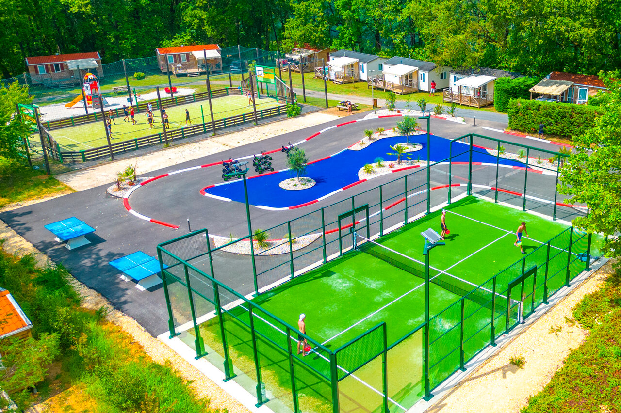 Emplacements du Camping Hauts de Ratebout