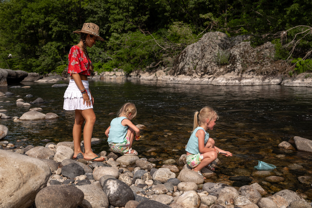 Emplacements du Camping Eyrieux