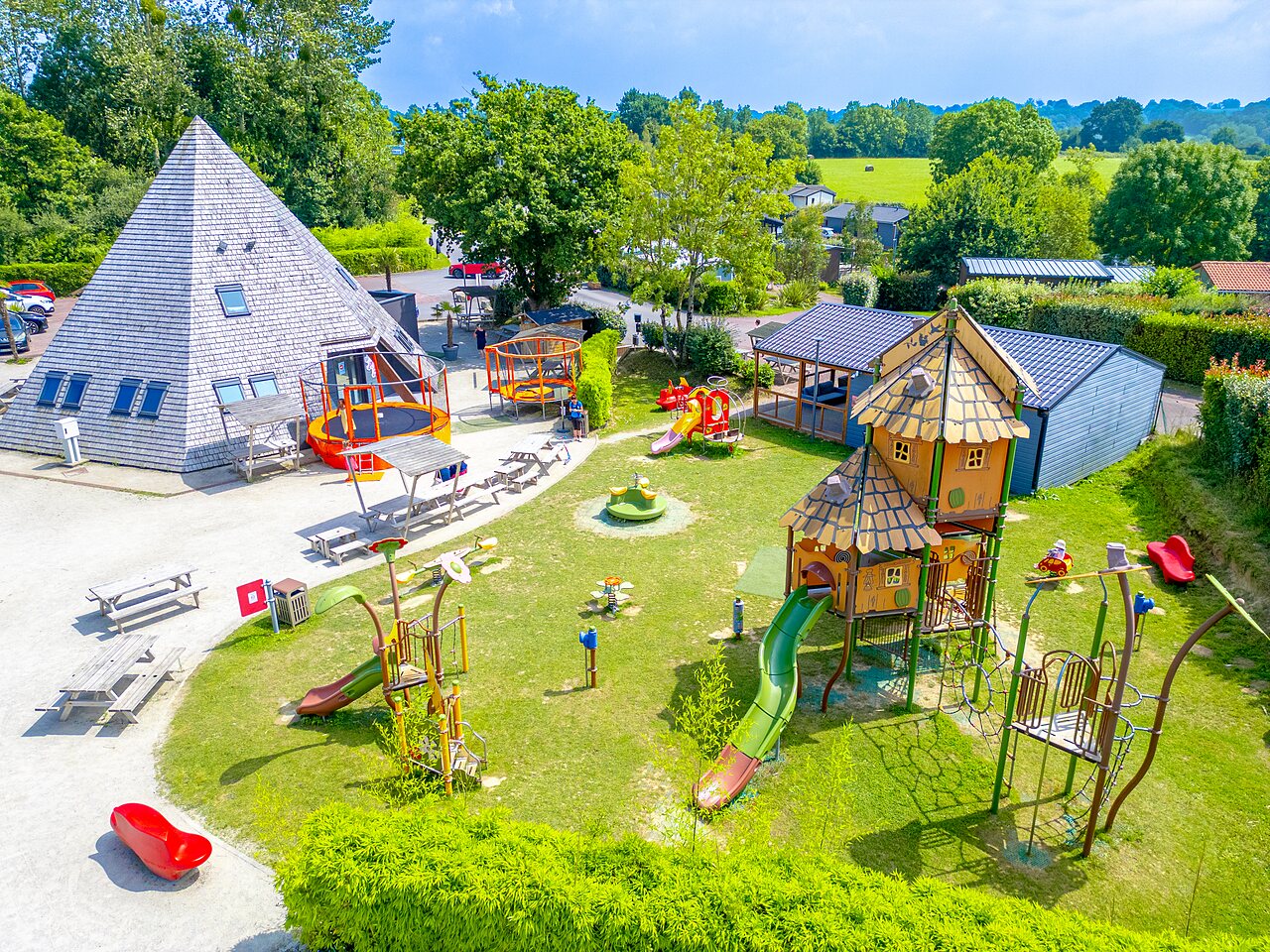 Emplacements du Camping Les Iles