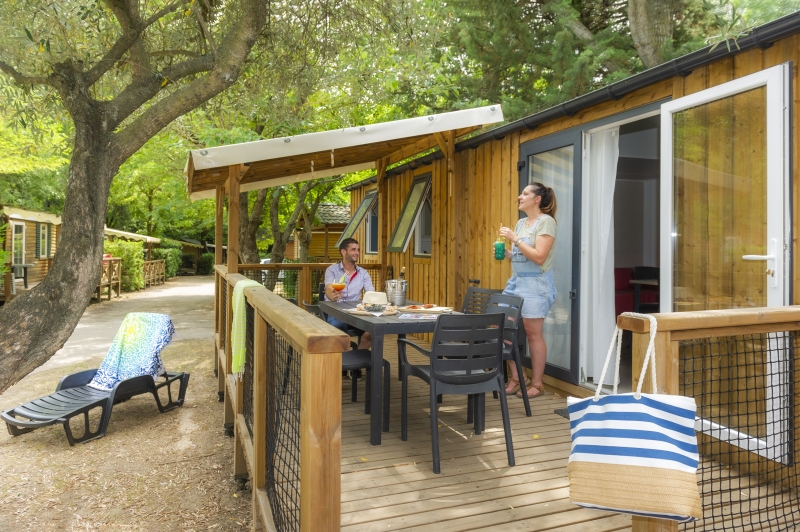 Mobil-home Rose Top Presta — Camping Gorges du Gardon