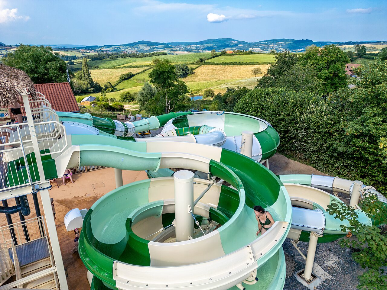 Terrasse du Camping Village des Meuniers