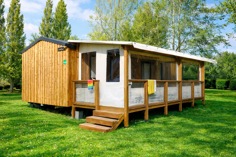 Mobil-home Resort Top TV — Camping Le Val d'Authie