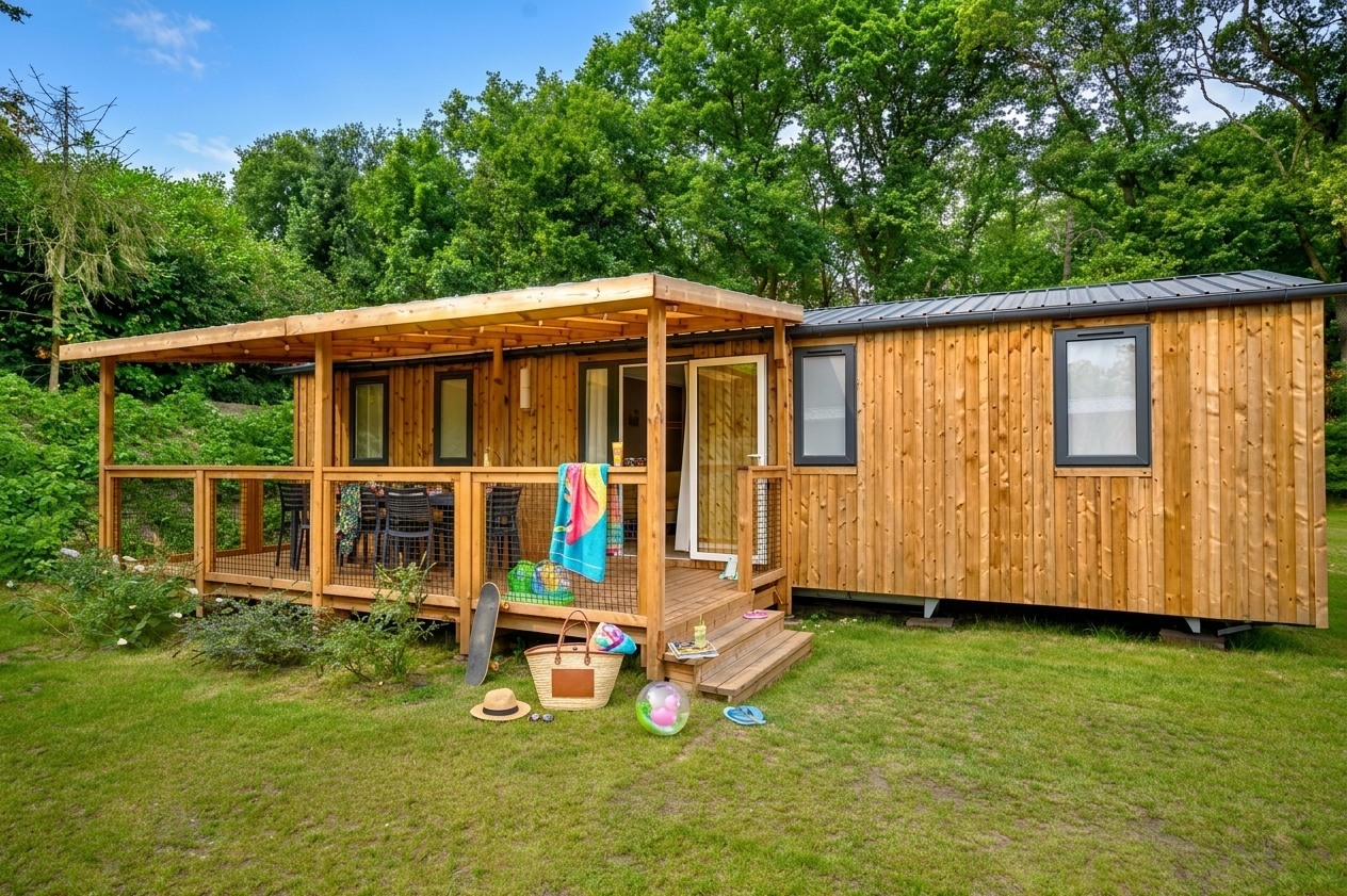 Mobil-home Family Top Presta 8 pers — Camping Les Hamacs