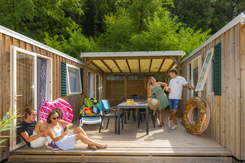 Mobil-home Tribu Top Presta 10 pers — Camping Source du Jabron