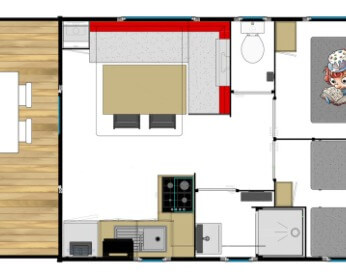 Mobil-home Habana au camping An Trest Sarzeau