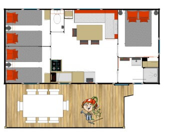 Mobil-home Resort au camping An Trest Sarzeau