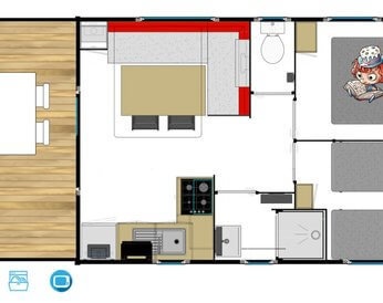 Camping Carpe Diem parc aquatique - Mobil-home Habana