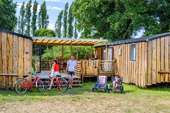 Mobile homes en bois au camping An Trest Sarzeau Bretagne