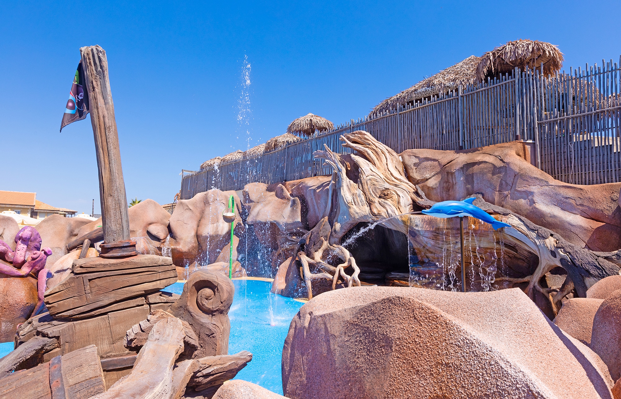 Cruso'Splash aire de jeux aquatique Camping Robinson