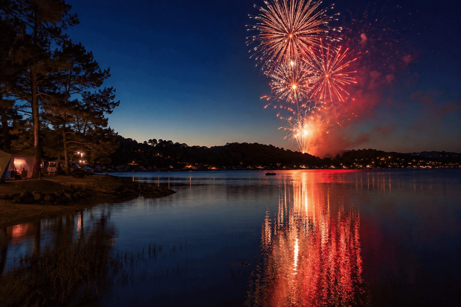 Où voir les feux d’artifice du 14 juillet en camping ?