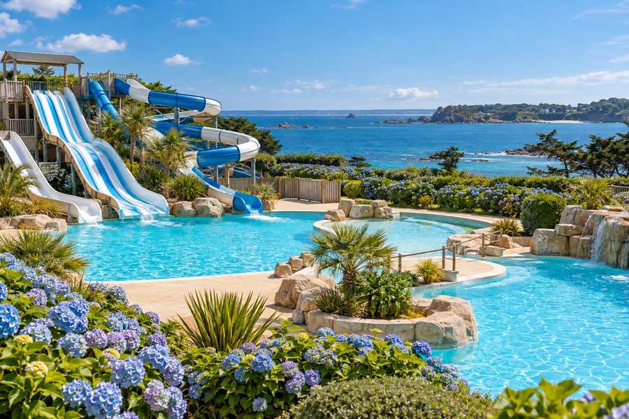 Parco acquatico in Bretagna: dove trovare scivoli e piscine coperte